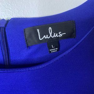 Lulu’s Royal Blue Long Sleeve Dress